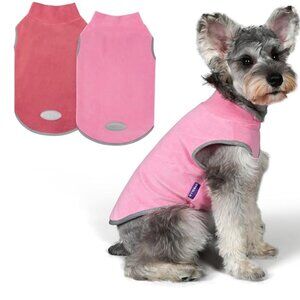 New Cyeollo 2 Pack Fleece Dog Sweater Vest Dog Sweatshirt Reflective XXL for pet